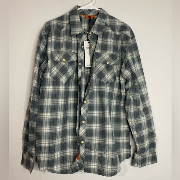 Basin + Range Men's Silver King Quick-Dry Plaid Shirt, M - Picture 1 of 5